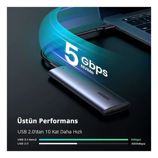 Ugreen 10903 Ngff SSD Harddisk Kutusu - Görsel 3