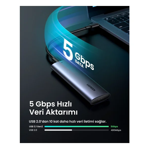 Ugreen 10903 Ngff SSD Harddisk Kutusu - Görsel 7