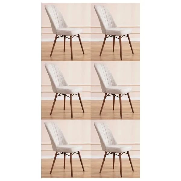 Yonga Concept Karegold Sandalye 6 Adet - Gri - Görsel 3