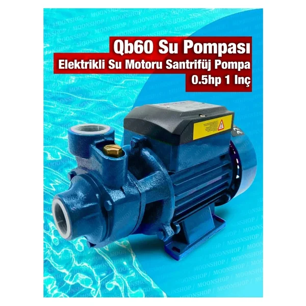 Moonshop Orjinal Bakır Sargı Paket Hidrofor Otomatik Sistem Su Pompası Qb60 Ve Hidrofor 2 Yıl Grntli - Görsel 2