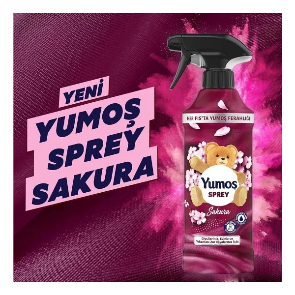 Yumoş Sakura Yıkaması Zor Eşyalar İçin Sprey 450 Ml - Görsel 4