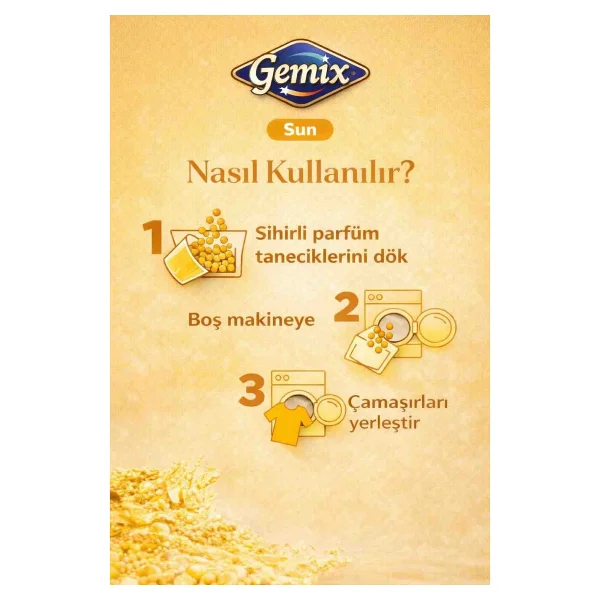 Gemix Sun Sihirli Çamaşır Parfümü 210 Gr - Görsel 3