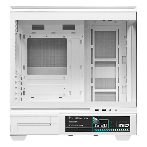 Thermalright Vision TL-M10 Fansız Beyaz Micro ATX Oyuncu Kasası - Görsel 5