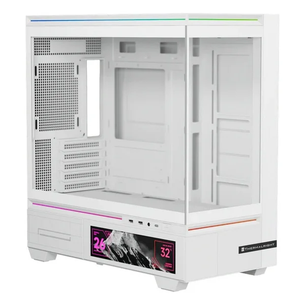 Thermalright Vision TL-M10 Fansız Beyaz Micro ATX Oyuncu Kasası - Görsel 6