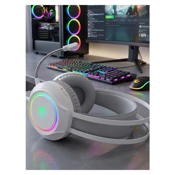 Rampage Rm-K45 Orbit-S RGB 7.1 Kablolu Mikrofonlu Kulak Üstü Oyuncu Kulaklığı - Görsel 6