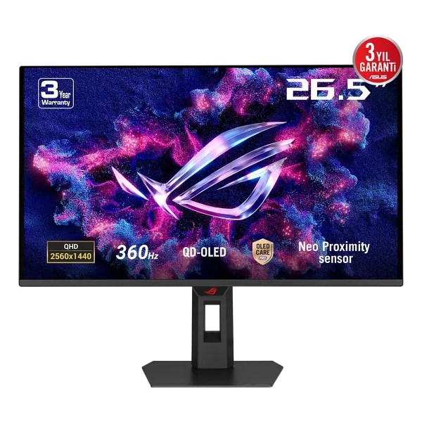 Asus Rog Strix OLED Xg27aqdng 26.5" 0.03 Ms 2k Pivot 360 Hz Oyuncu Monitörü - Görsel 2