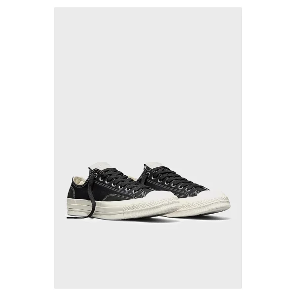 Converse Chuck 70 Canvas Logolu Sneaker Unisex Ayakkabı A15992c 068 Siyah - Görsel 3