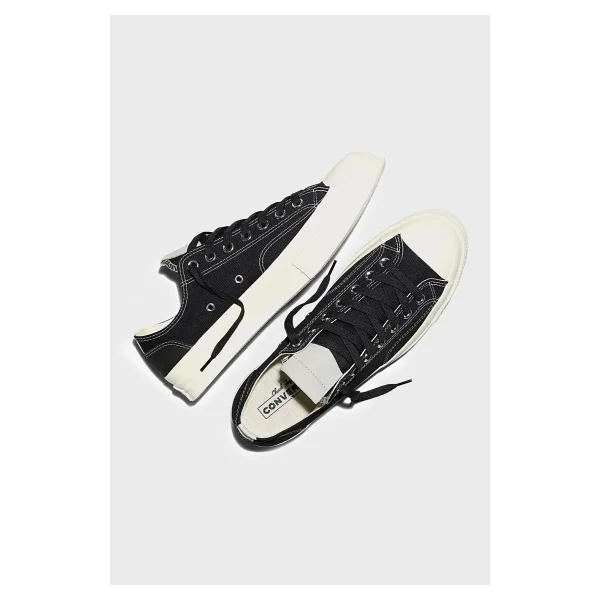 Converse Chuck 70 Canvas Logolu Sneaker Unisex Ayakkabı A15992c 068 Siyah - Görsel 4