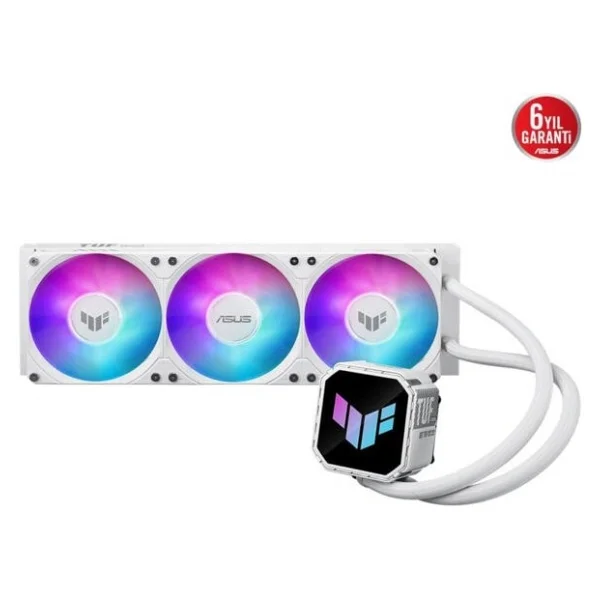 Asus Tuf Gaming Lc Iıı 360 Argb White Edition 360 Mm İşlemci Sıvı Soğutucu - Görsel 3