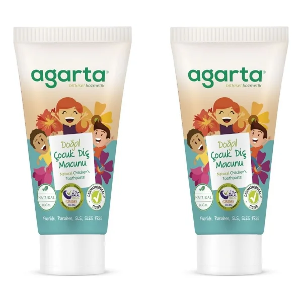 Agarta 75 Ml X 2 Adet Doğal Çocuk Diş Macunu - Görsel 7