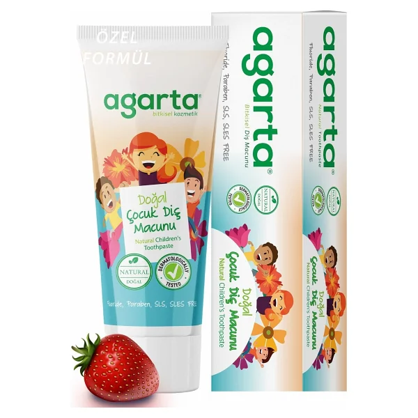 Agarta 75 Ml X 2 Adet Doğal Çocuk Diş Macunu - Görsel 3
