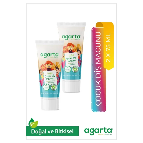 Agarta 75 Ml X 2 Adet Doğal Çocuk Diş Macunu - Görsel 8