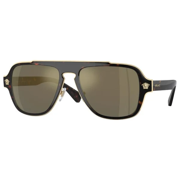 Versace Medusa Retro Charm Ve2199 12524t Havana-Dark Grey Erkek Güneş Gözlüğü - Görsel 7