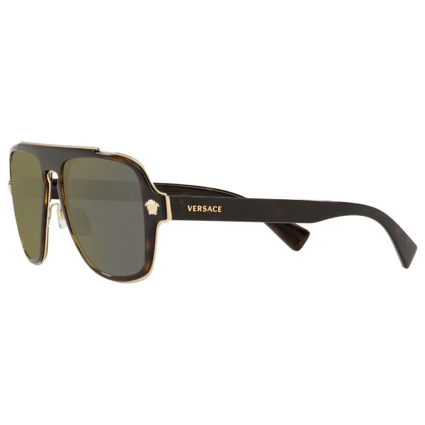 Versace Medusa Retro Charm Ve2199 12524t Havana-Dark Grey Erkek Güneş Gözlüğü - Görsel 4
