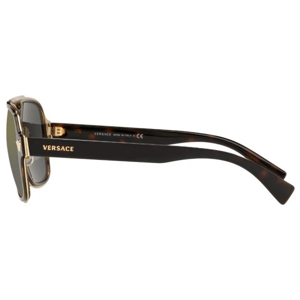 Versace Medusa Retro Charm Ve2199 12524t Havana-Dark Grey Erkek Güneş Gözlüğü - Görsel 5