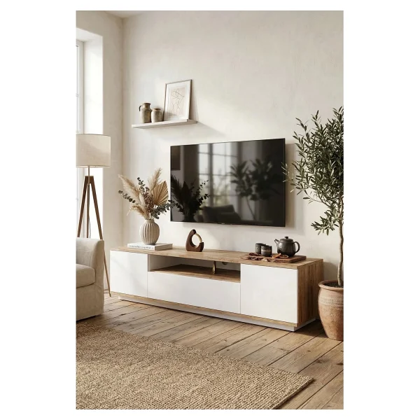 Robin Home Loft TV Ünitesi Televizyon Sehpası - Görsel 8