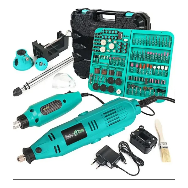 Moonshop Japan 1000 Wf Çok Amaçlı Devir Ayarli 355 Parça Hobi Gravür Seti Oyma Seti El Motoru Usta Set - Görsel 6