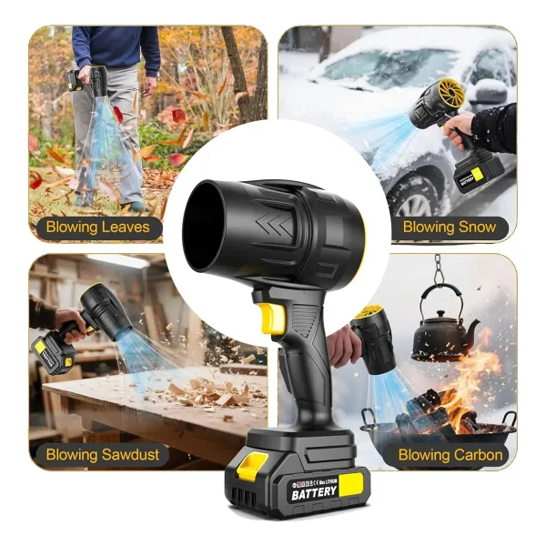 Moonshop Pro Jet Turbo Hava Üfleyici Fan Yaprak Üfleme Araba Cam Su Lekeleri Kurulama Fanı - Görsel 4