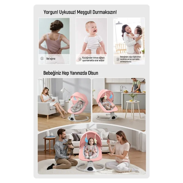 Livenzi Movibaby Hareket Sensörlü Otomatik Ana Kucağı - Görsel 8