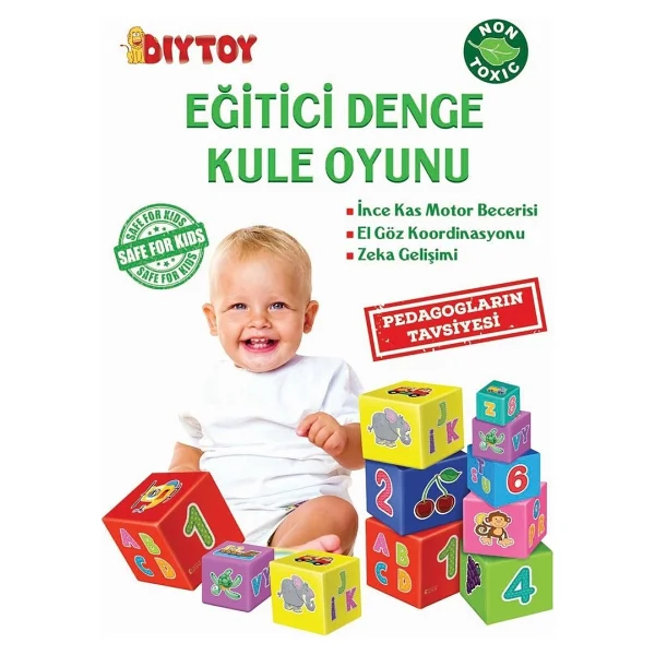 Diytoy Eğitici Denge Kule Oyunu 2137 - Görsel 7
