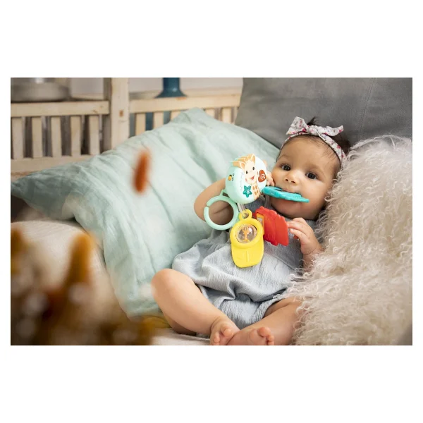 Sophie La Girafe Lights & Sound Sesli Ve Işıklı Anahtar Çıngırak - Görsel 4