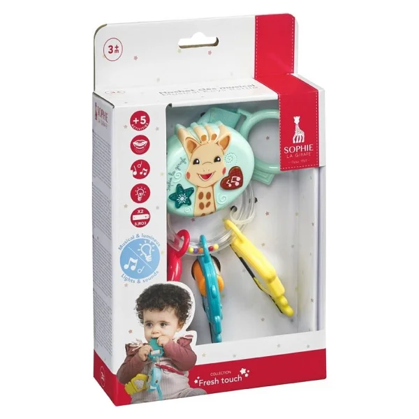 Sophie La Girafe Lights & Sound Sesli Ve Işıklı Anahtar Çıngırak - Görsel 3