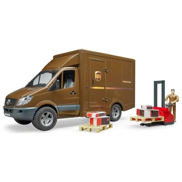 Bruder Mercedes Benz Sprinter Ups Kargo Aracı Transpalet BR02678 - Görsel 10