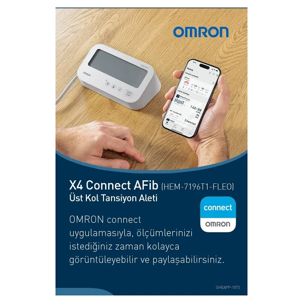 Omron X4 Connect Afib Koldan Dijital Tansiyon Aleti - Görsel 6