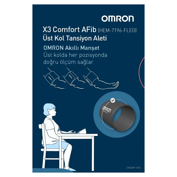 Omron X3 Comfort Afib Üst Koldan Ölçer Dijital Tansiyon Aleti - Görsel 7