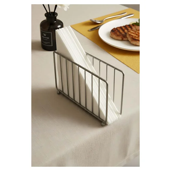 Silver Kafes Metal Peçetelik - Görsel 4