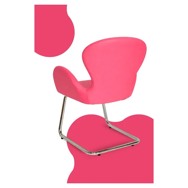 Bürocci Roberta Misafir Koltuğu Pembe - Görsel 4