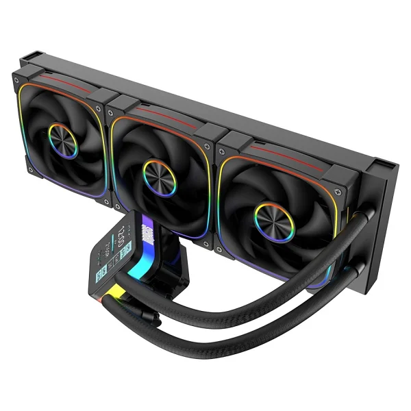 Dragos Rock Lcd Argb Siyah 360 Mm İşlemci Sıvı Soğutucu - Görsel 2