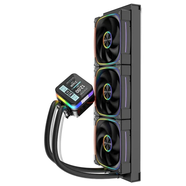 Dragos Rock Lcd Argb Siyah 360 Mm İşlemci Sıvı Soğutucu - Görsel 4