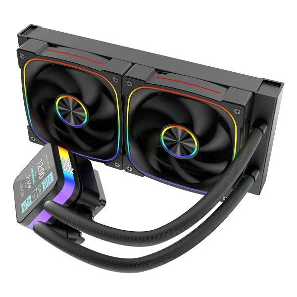 Dragos Rock Lcd Argb Siyah 240 Mm İşlemci Sıvı Soğutucu - Görsel 2