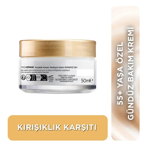 L'oreal Paris Yaş Uzmanı 55+ Peptitler Kırışıklık Karşıtı 50 Ml Gündüz Kremi - Görsel 2