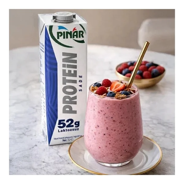 Pınar Sade Protein Süt 1l, 52g Protein, Laktozsuz X 12 Adet - Görsel 3