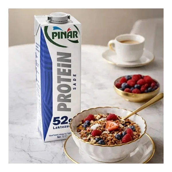 Pınar Sade Protein Süt 1l, 52g Protein, Laktozsuz X 12 Adet - Görsel 4