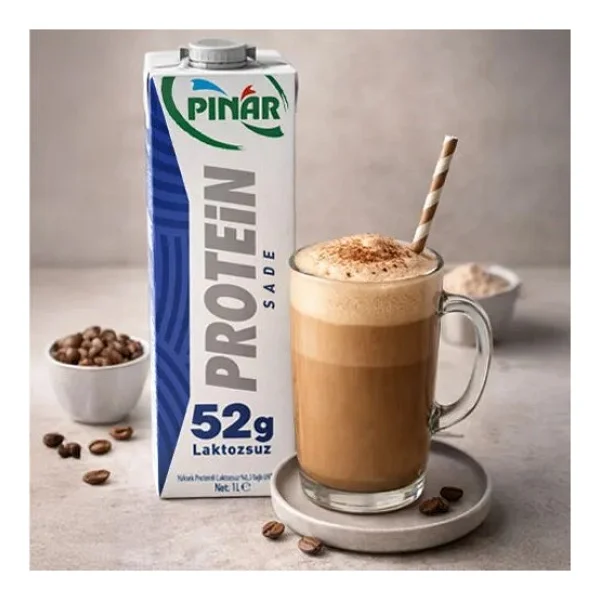 Pınar Sade Protein Süt 1l, 52g Protein, Laktozsuz X 12 Adet - Görsel 5