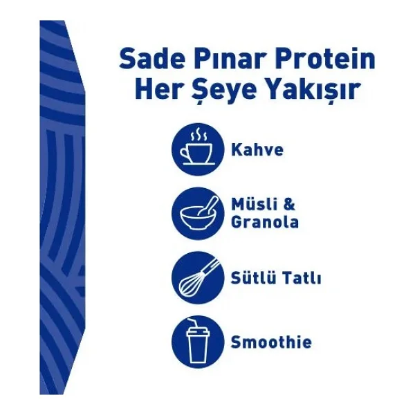 Pınar Sade Protein Süt 1l, 52g Protein, Laktozsuz X 12 Adet - Görsel 6