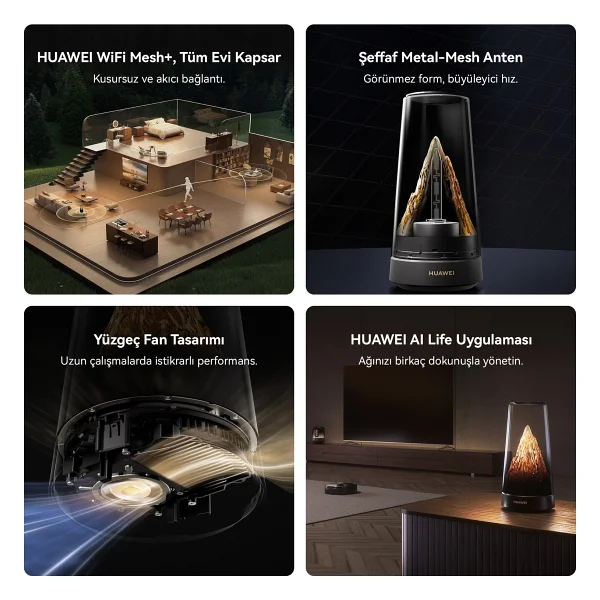 Huawei Wi-Fi Mesh X3 Pro 3600 Mbps 100 M2 Router - Görsel 7