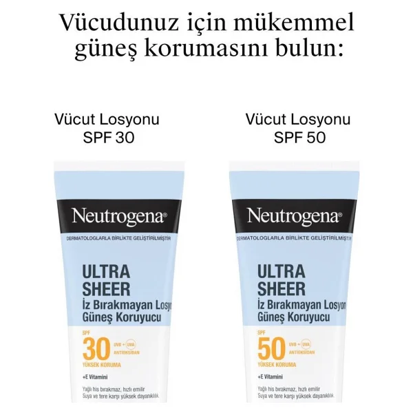 Neutrogena Ultra Sheer Nemlendirici 200 Ml 50 Faktör Güneş Losyonu - Görsel 9