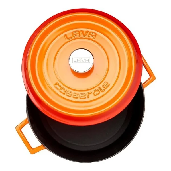 Lava Trendy Turuncu 28 Cm Derin Döküm Tencere - Görsel 3