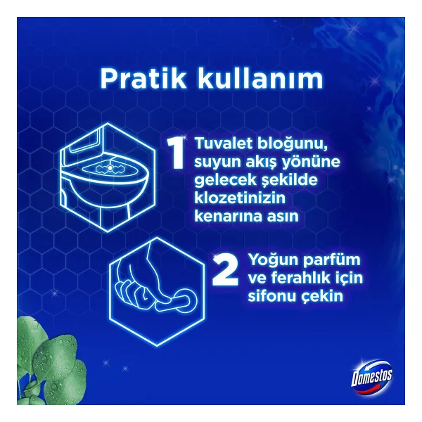 Domestos Yağmur Ferahlığı Tuvalet Bloğu 100 Gr - Görsel 6