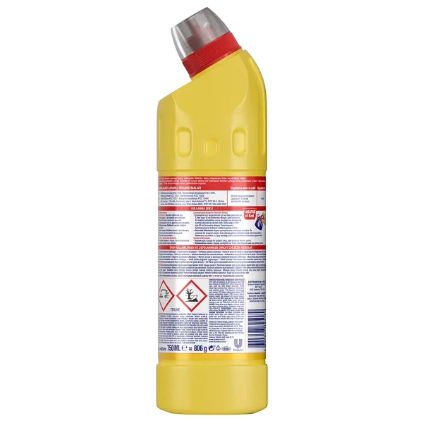 Domestos Limon Ferahlığı Çamaşır Suyu 750 ml - Görsel 7