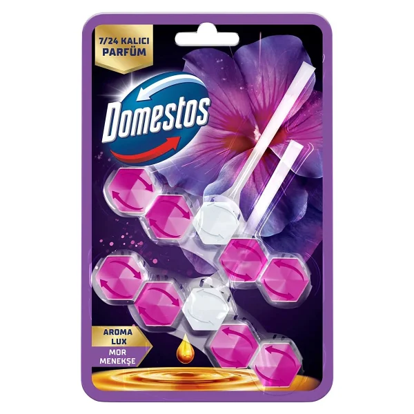 Domestos Aroma Lux Mor Menekşe Tuvalet Bloğu 100 Gr - Görsel 10