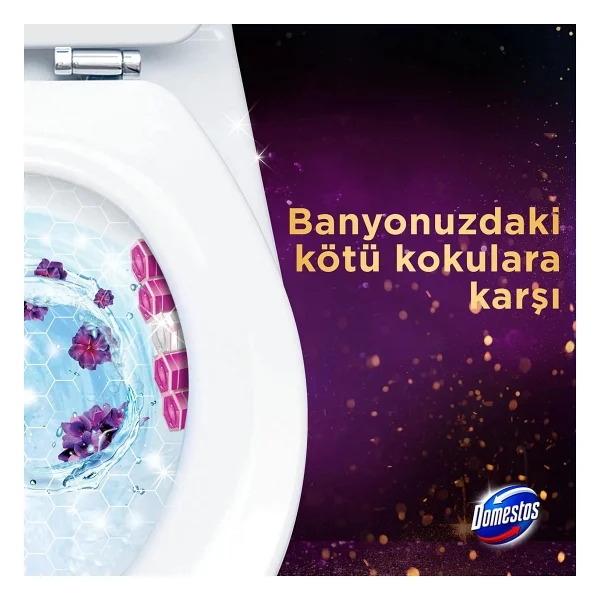 Domestos Aroma Lux Mor Menekşe Tuvalet Bloğu 100 Gr - Görsel 6