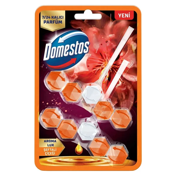 Domestos Aroma Lux Şeftali Çiçeği Tuvalet Bloğu 100 Gr - Görsel 10