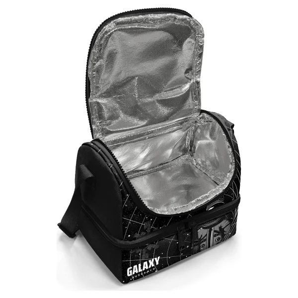 Coral High 37219 Galaxy Desenli 2 Katlı Termoslu Beslenme Çantası - Görsel 3