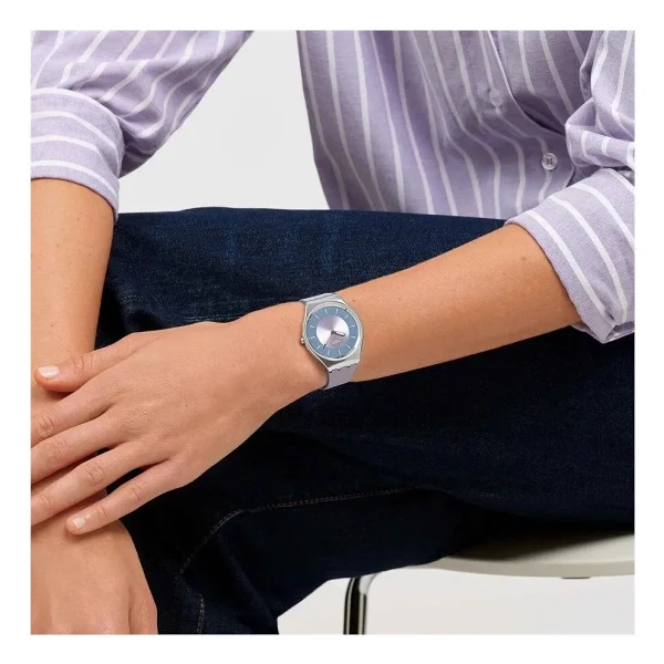 Swatch Essentials Lyrically Lavender Syxs157 Mor Kol Saati - Görsel 6