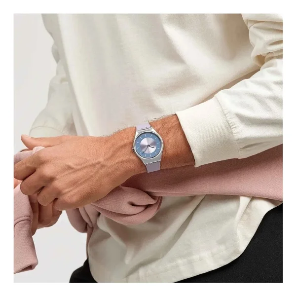 Swatch Essentials Lyrically Lavender Syxs157 Mor Kol Saati - Görsel 7
